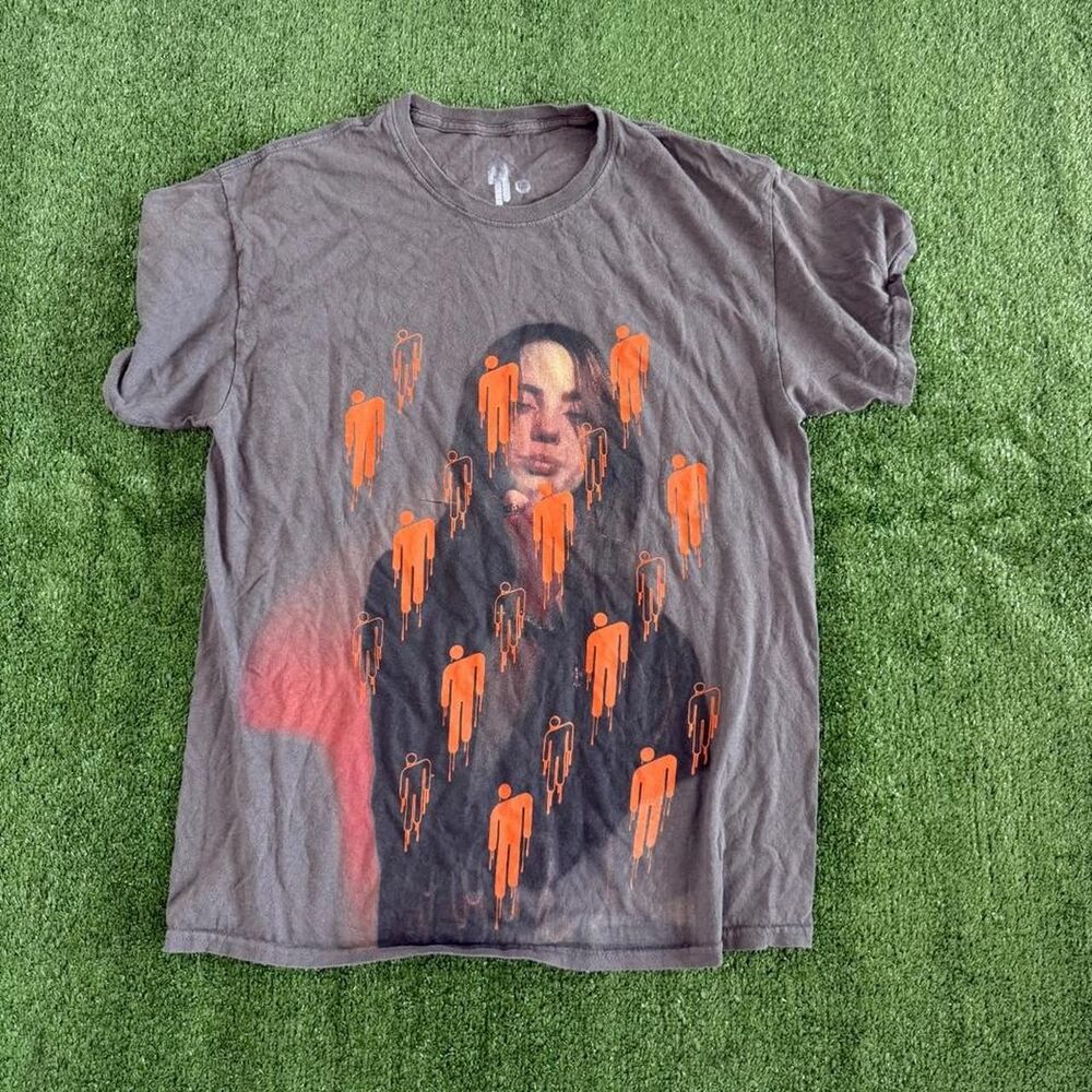 Billie Eilish "Happier Than Ever" gray t-shirt